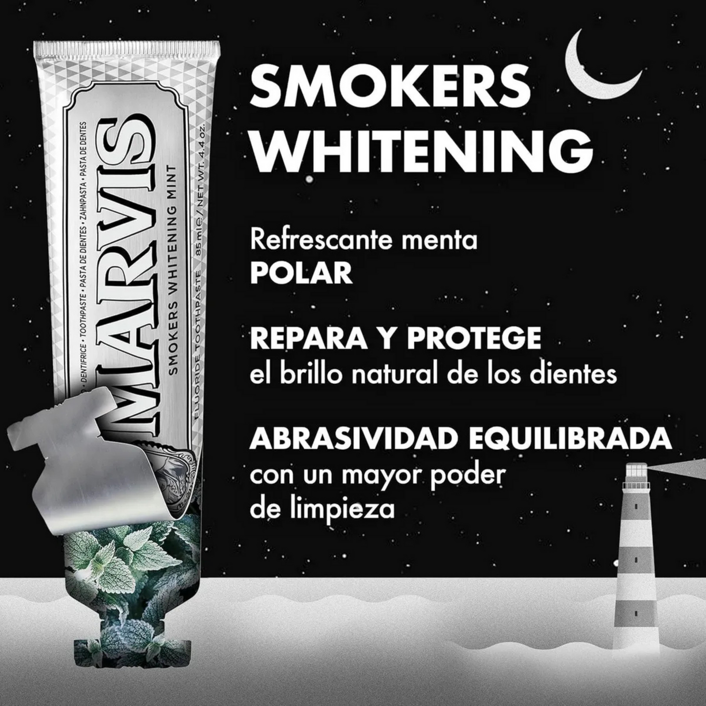 Pasta Dental Marvis Smokers Whitening Mint - 85ml