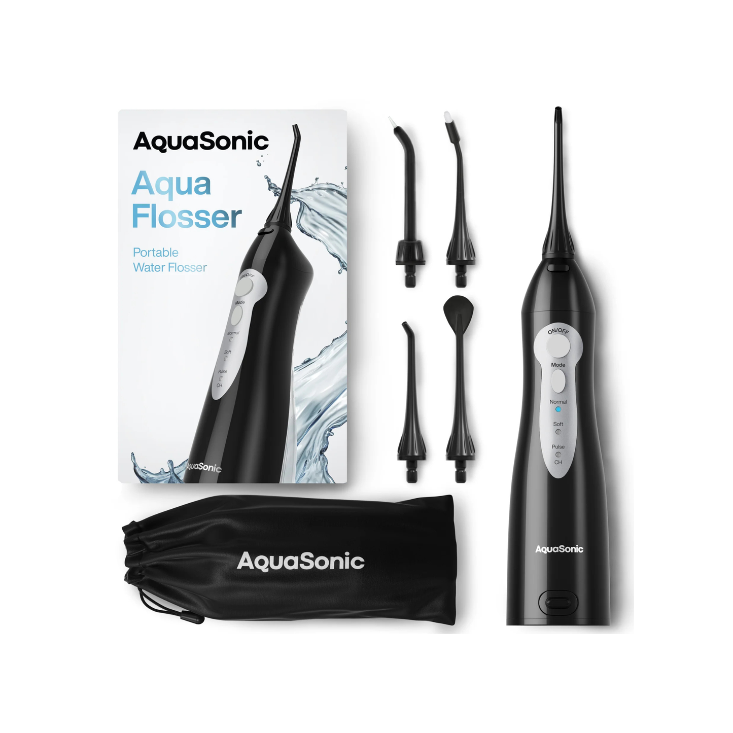 Aquasonic Aqua Flosser irrigador bucal recargable