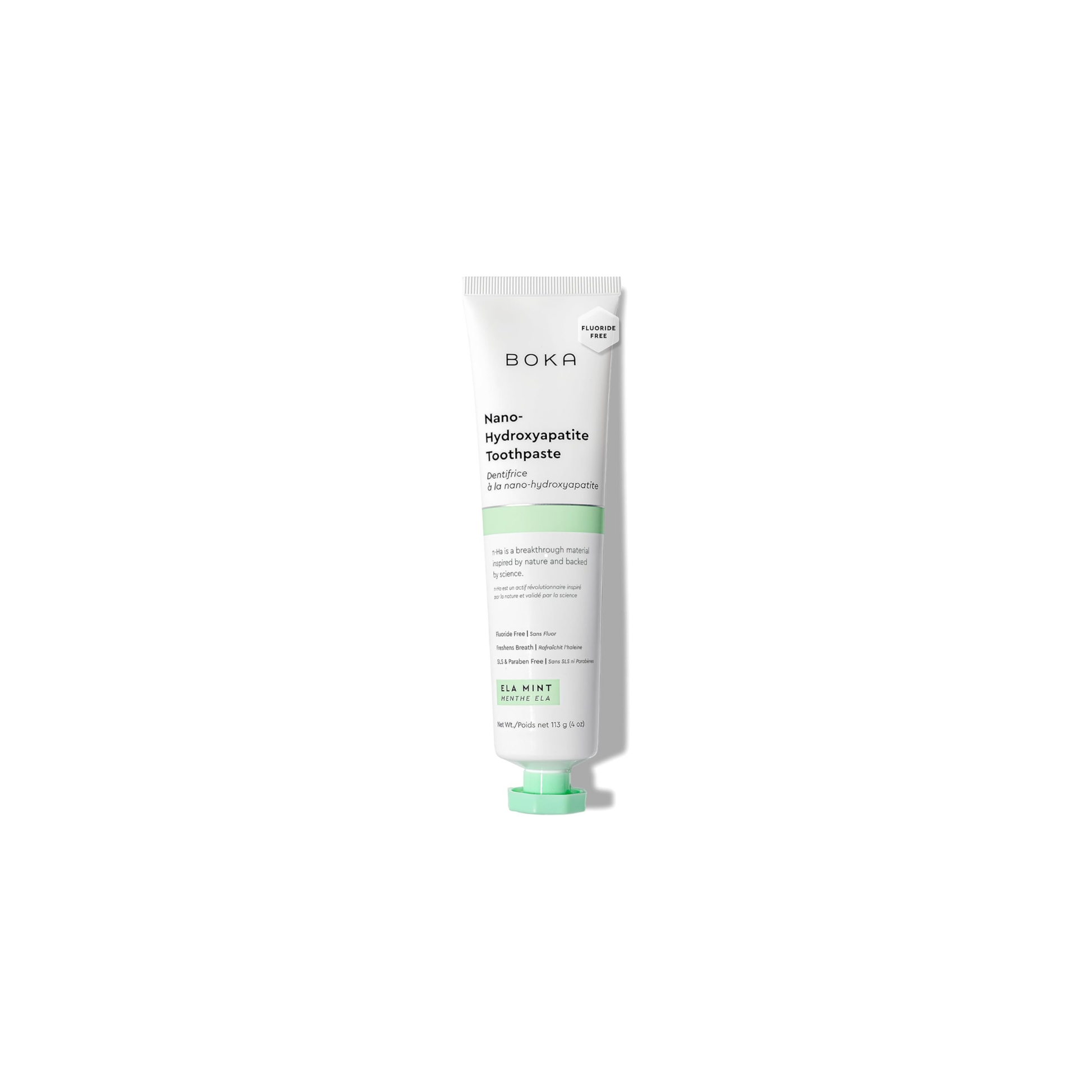 Pasta dental Boka Ela Mint sin flúor con nano-hidroxiapatita