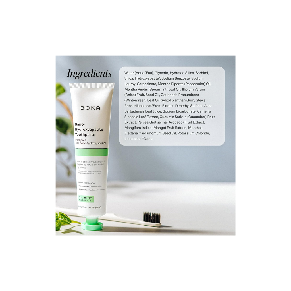 Boka Ela Mint- Fluoride Free Nano Hydroxyapatite