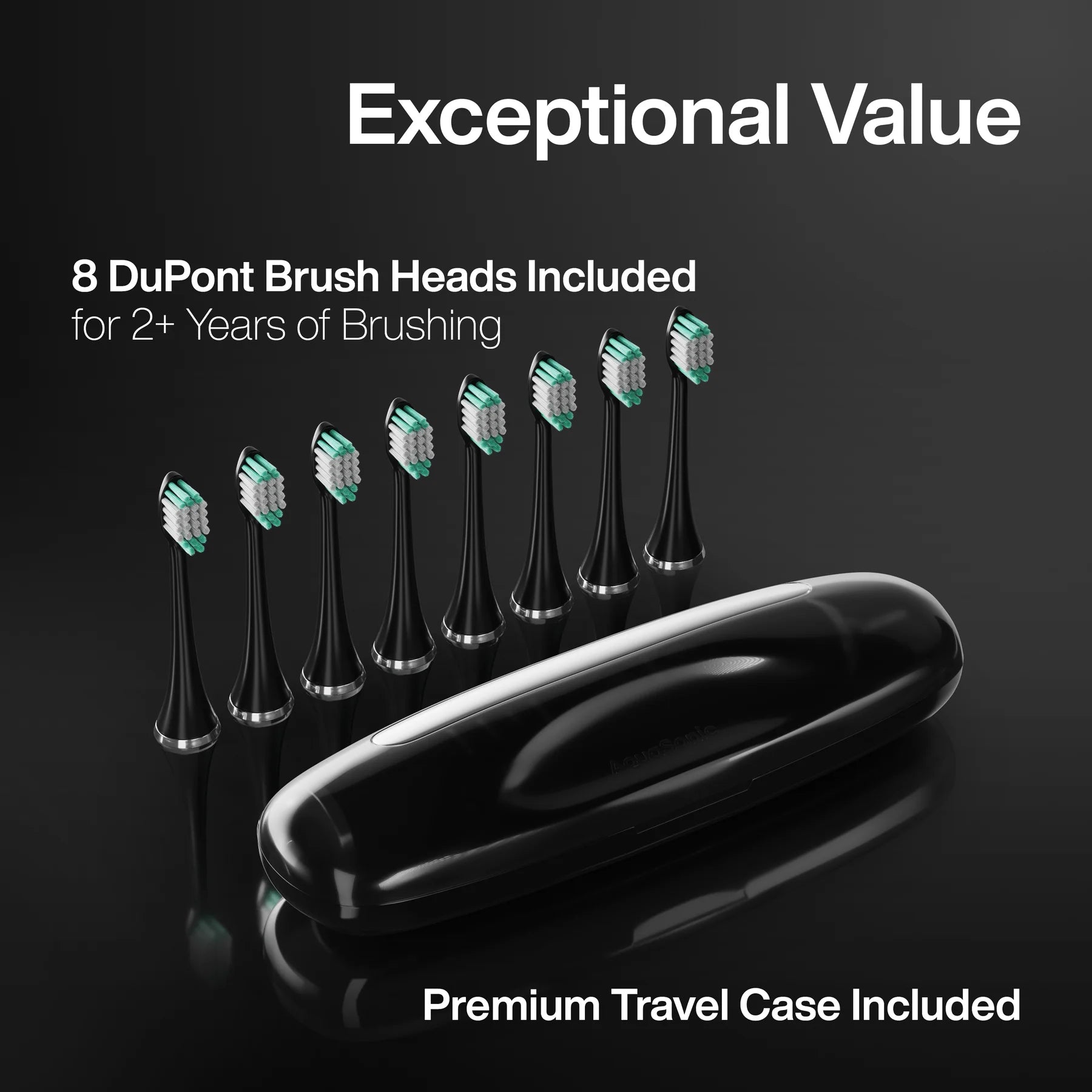 Cepillo Dental Eléctrico Sonic Aquasonic + 8 Cabezales