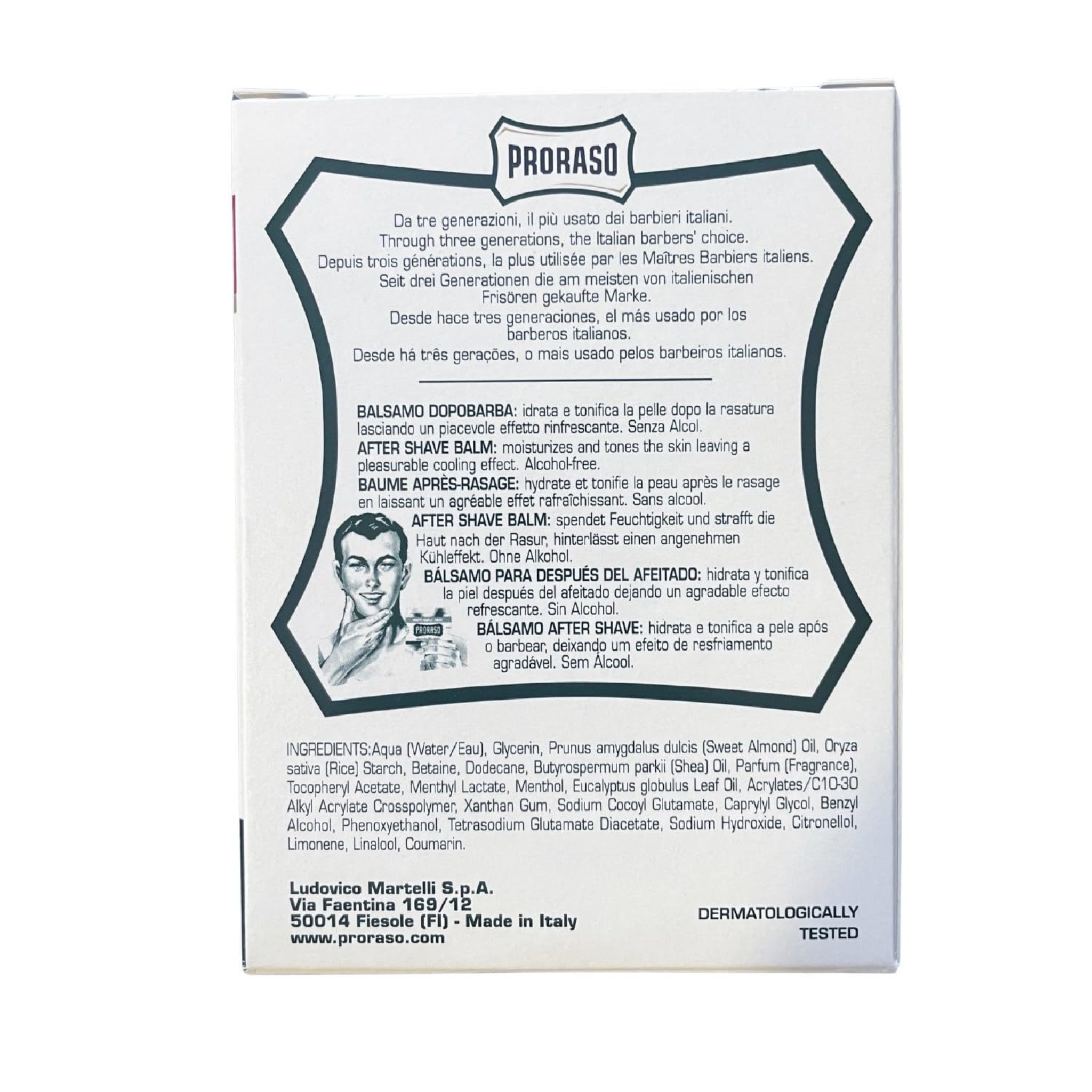 Proraso Bálsamo Después De Afeitar Refrescante 100ml Italia