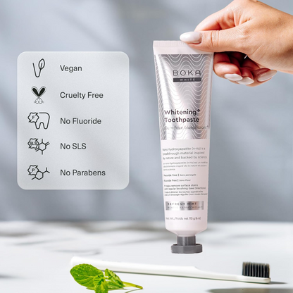 Pasta Dental Boka Whitening Fluoride Free Nano Hydroxyapatite