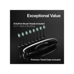 Cepillo Dental Eléctrico Sonic Aquasonic + 8 Cabezales