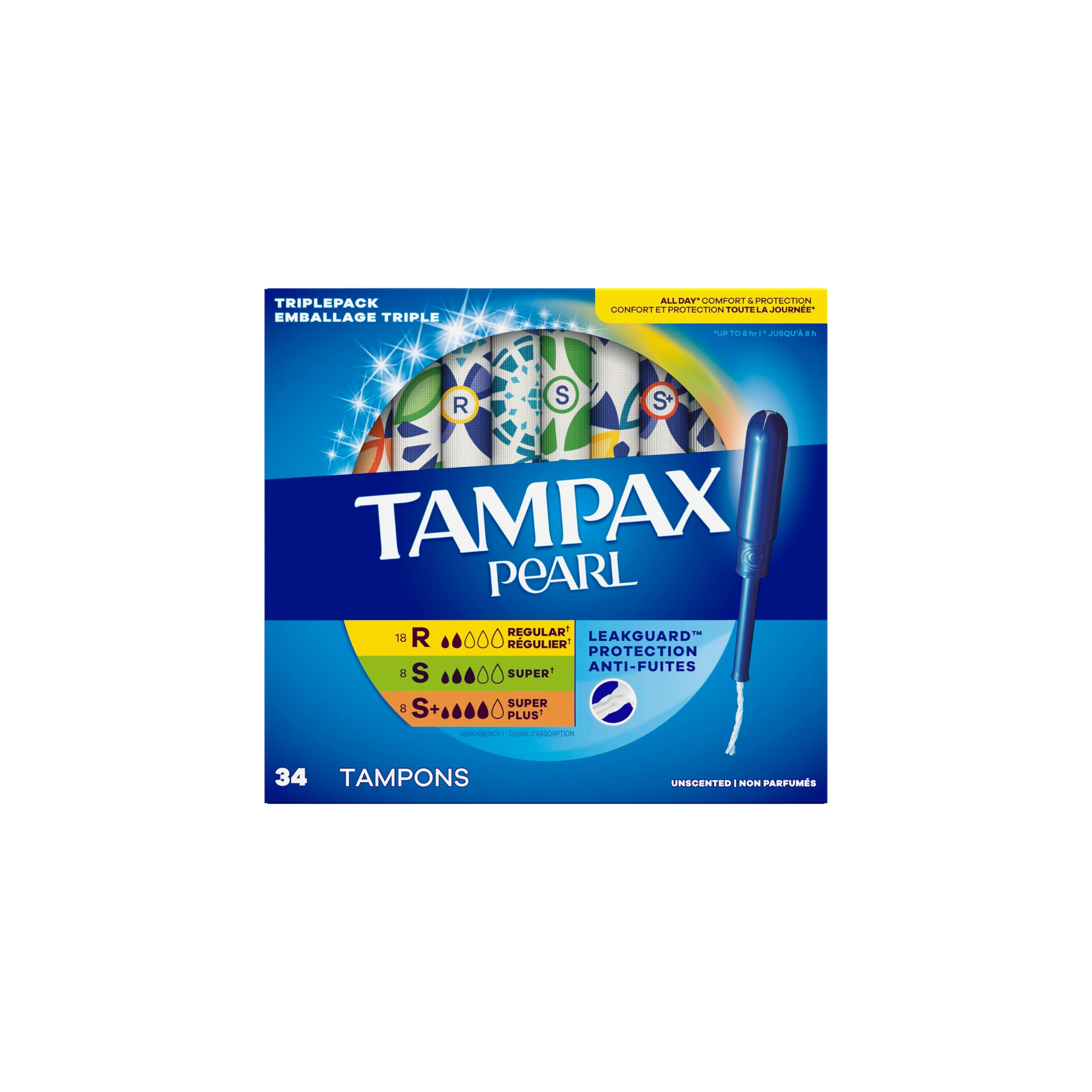 Tampones Tampax Pearl Con Aplicador R/S/S+ Original