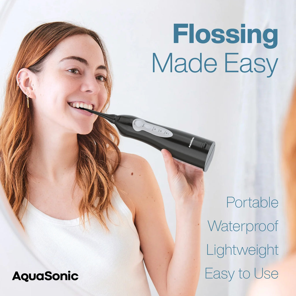 Aquasonic Aqua Flosser Irrigador Bucal Recargable Original