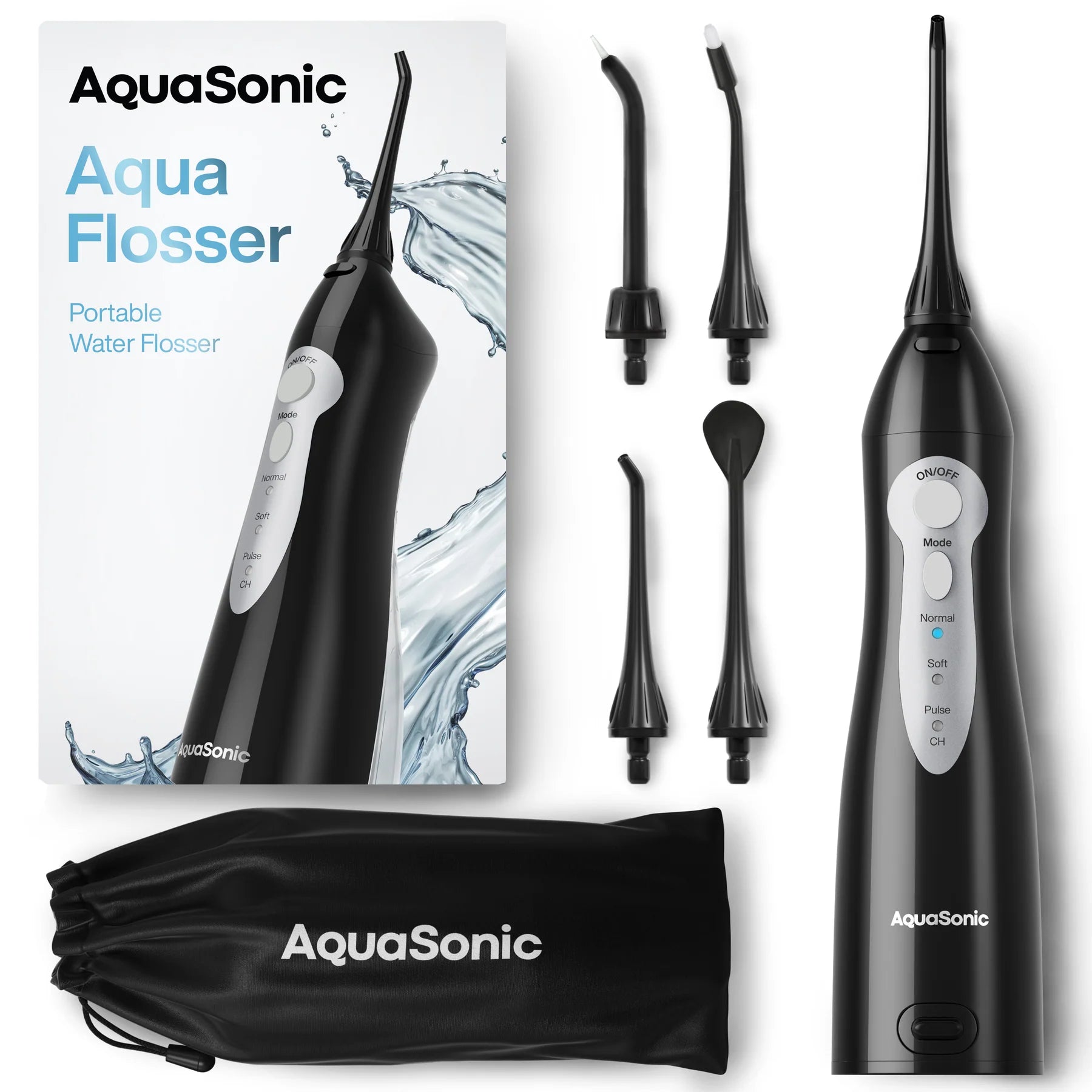 Aquasonic Aqua Flosser Irrigador Bucal Recargable Original