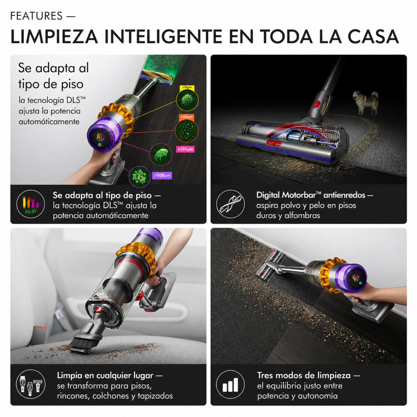 Aspiradora Dyson V15 Detect Extra Premium