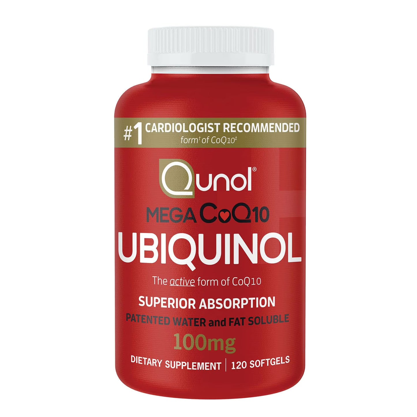 QUNOL MEGA COQ10 UBIQUINOL 100 MG — 120 CÁPSULAS BLANDAS
